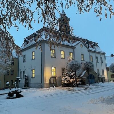 Rathaus im Winter 