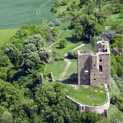 Luftaufnahme Burg Arnstein 